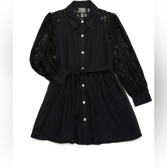 Zac Posen Other - Zac Kids lace sleeve button up dress! NWT 
XS (4/5)